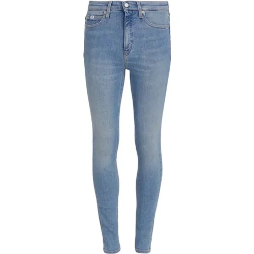 Skinny Jeans in Hellblauem Denim , Damen, Größe: W25 L30 - Calvin Klein Jeans - Modalova