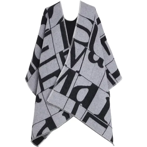 Wendbar Poncho Stil Cape Grau - Max Mara - Modalova