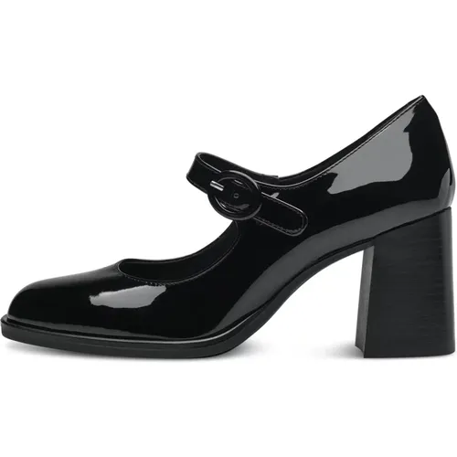 Lacquer Pumps , female, Sizes: 6 UK, 7 UK, 3 UK, 5 UK - tamaris - Modalova