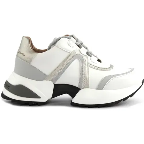 Silver Stylish Sneakers , female, Sizes: 6 UK - Alexander Smith - Modalova