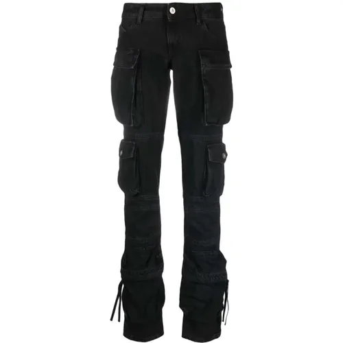 Essie cargo denim jeans , female, Sizes: W26, W24, W27, W25, W28 - The Attico - Modalova