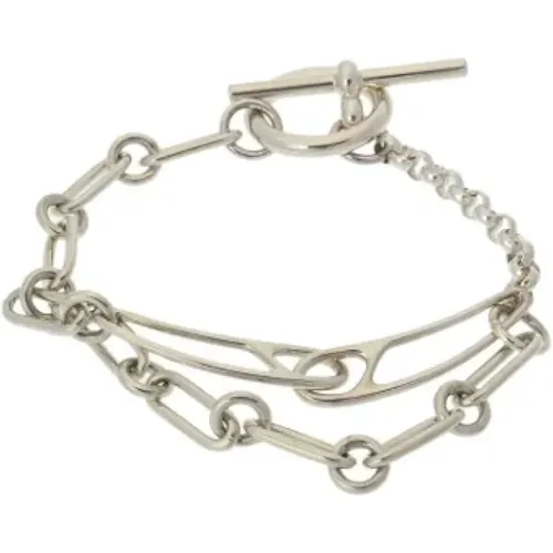 Pre-owned Silver bracelets , female, Sizes: ONE SIZE - Hermès Vintage - Modalova