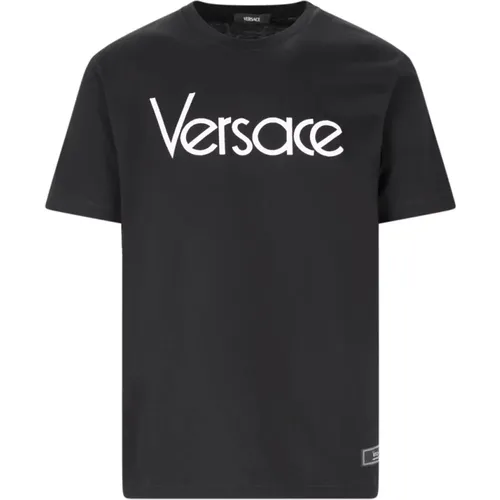 Logo T-shirt and Polo , male, Sizes: XL, M, S, L - Versace - Modalova