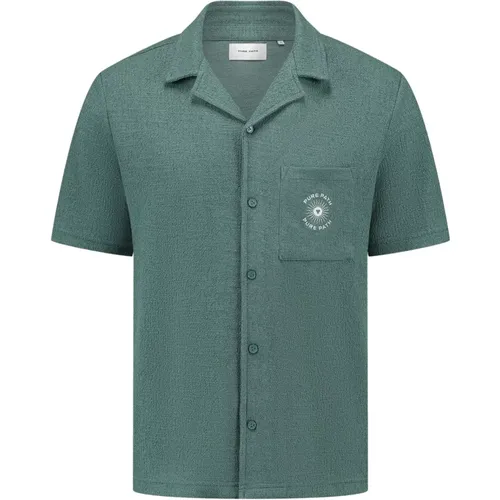 Short Sleeve Shirts , male, Sizes: XS, L, S, XL, M - Pure Path - Modalova