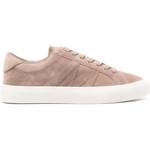 Suede Lace-Up Sneakers , male, Sizes: 10 UK, 9 1/2 UK, 7 UK, 8 1/2 UK, 9 UK - Moncler - Modalova