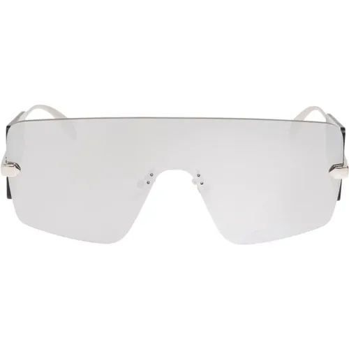 Silver Shield Sunglasses , female, Sizes: ONE SIZE - alexander mcqueen - Modalova