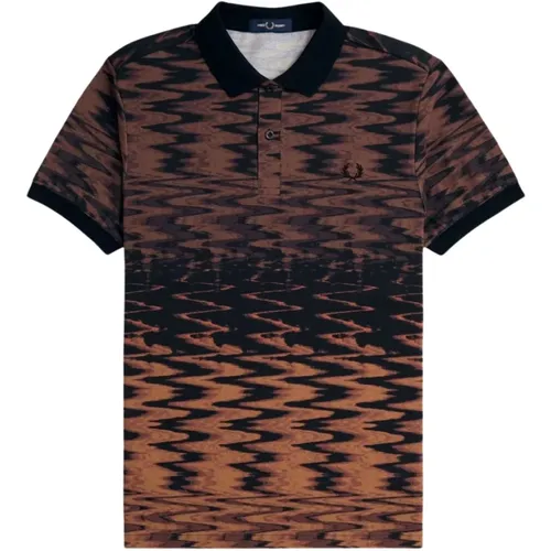 Wave Graphic Polo Shirt für Männer , Herren, Größe: M - Fred Perry - Modalova