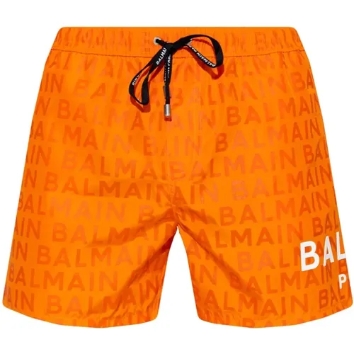 Logo Swim Shorts, , male, Sizes: S - Balmain - Modalova