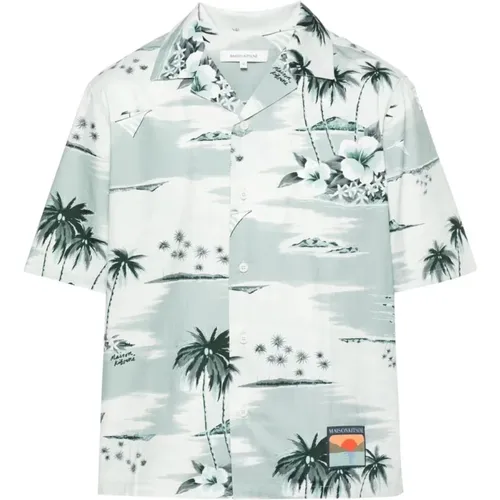 Resort Short Sleeve Shirt , male, Sizes: M, S, L, XL - Maison Kitsuné - Modalova