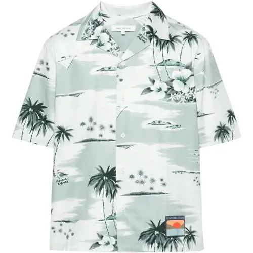 Resort Short Sleeve Shirt , male, Sizes: XL - Maison Kitsuné - Modalova