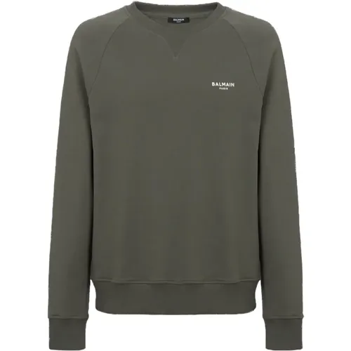 Casual Round Neck Long Sleeve Sweatshirt , male, Sizes: XL, L, S, M - Balmain - Modalova