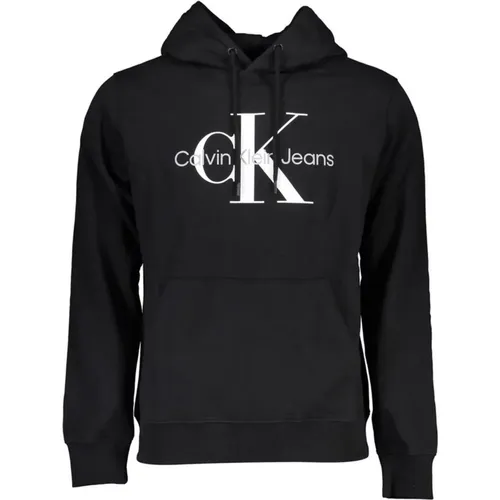 Kapuzen-Sweatshirt aus Baumwolle mit Logo-Druck , Herren, Größe: XL - Calvin Klein - Modalova