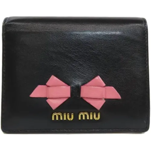 Pre-owned Leder portemonnaies - Miu Miu Pre-owned - Modalova