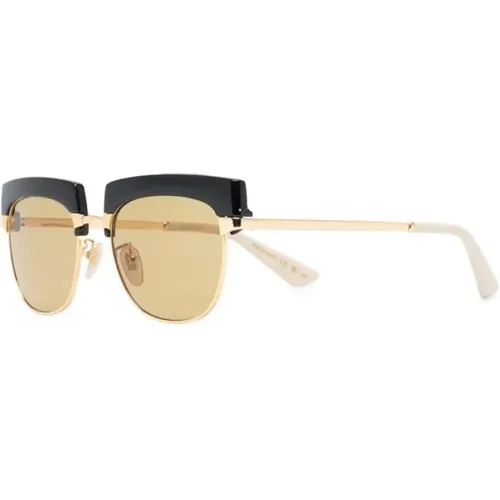 Goldene Sonnenbrille mit Originalzubehör , Herren, Größe: 53 MM - Gucci - Modalova