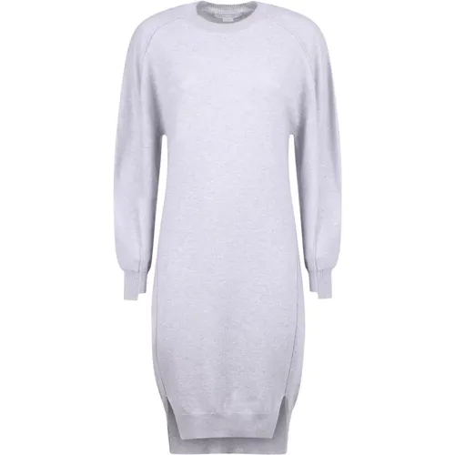 Grey Cotton Midi Day Dress , female, Sizes: XS, S - Stella Mccartney - Modalova