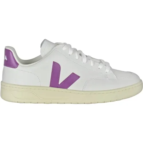 Leather Sneakers with Round Toe , female, Sizes: 4 UK, 8 UK, 6 UK, 7 UK, 5 UK, 3 UK - Veja - Modalova