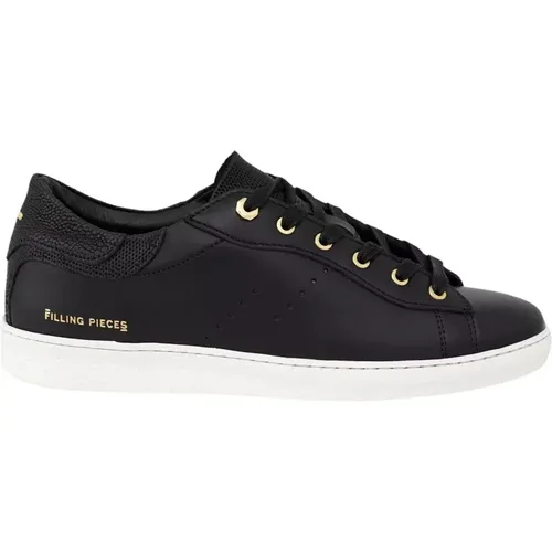 Schwarze Leder Frame Aten Sneakers , Damen, Größe: 37 EU - Filling Pieces - Modalova