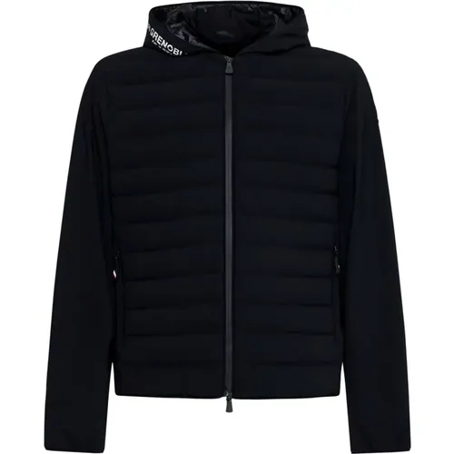 Gepolsterter Schwarzer Pullover - Moncler - Modalova