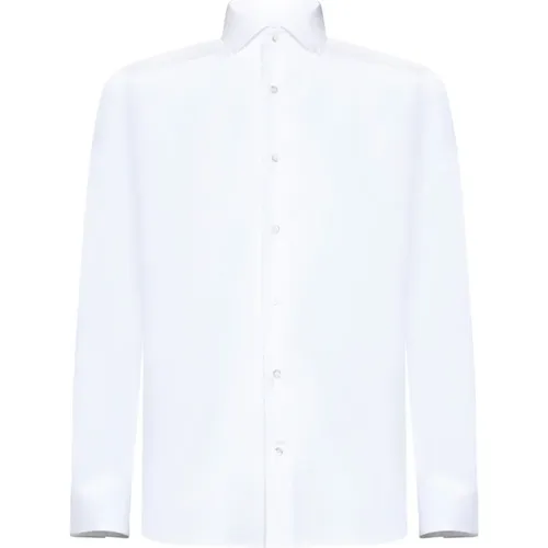 Poplin Texture Shirt , male, Sizes: M, S, 5XL, 4XL, XL, L - D4.0 - Modalova