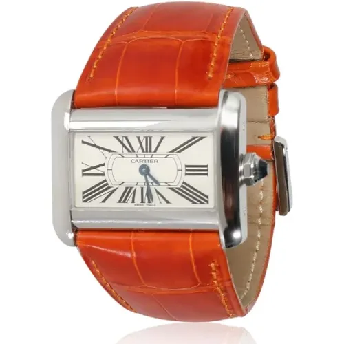 Pre-owned Stainless Steel watches , female, Sizes: ONE SIZE - Cartier Vintage - Modalova