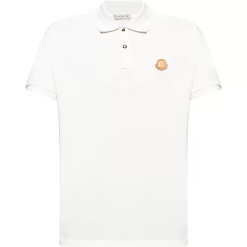 Polo shirt with logo , male, Sizes: L - Moncler - Modalova