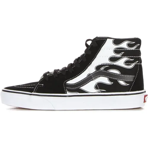 Flame Print High Top Sneaker , male, Sizes: 8 UK, 11 UK, 8 1/2 UK, 12 UK - Vans - Modalova