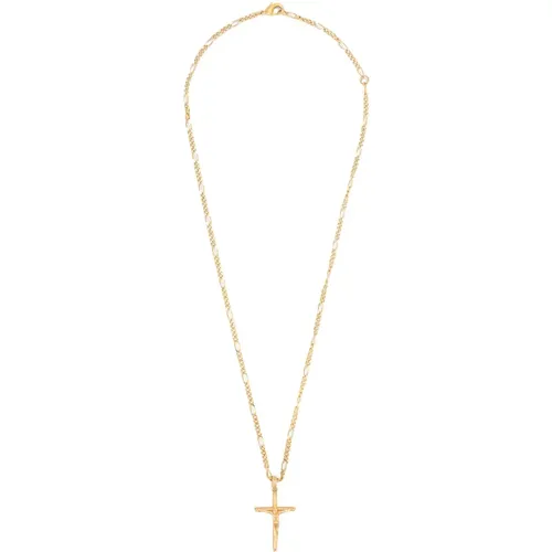 Men's Accessories Necklace Gold Aw23 , male, Sizes: M - Dolce & Gabbana - Modalova