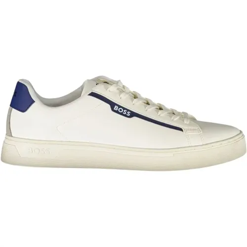 Polyester Sneaker with Laces , male, Sizes: 6 UK, 5 UK - Hugo Boss - Modalova