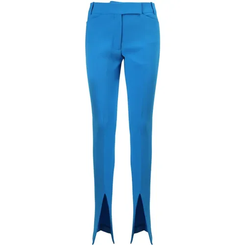 Front slit tailored trousers , female, Sizes: S - The Attico - Modalova