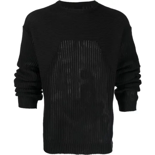 Schwarzer Strickpullover mit Rollkragen - Rick Owens - Modalova