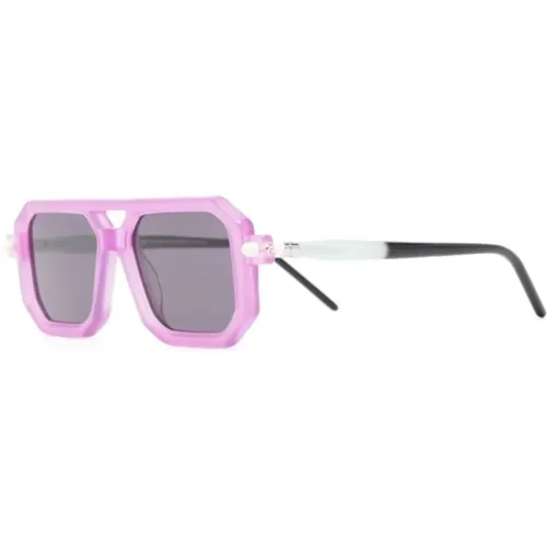 Lila Sonnenbrille für den täglichen Gebrauch , Damen, Größe: 53 MM - Kuboraum - Modalova