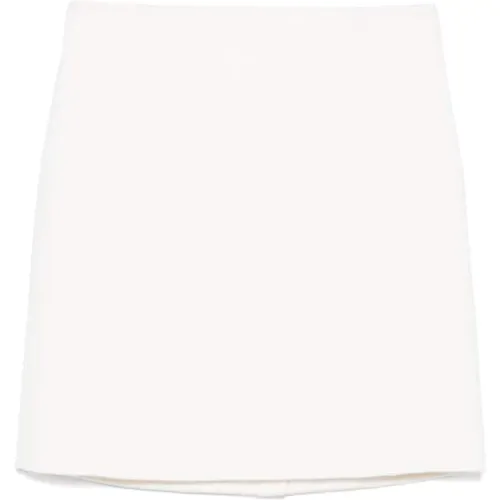 Wool Short Skirt with Brushed Effect , female, Sizes: M, S, XS - P.a.r.o.s.h. - Modalova