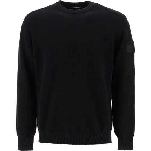 Merino Wool Crew Neck Sweater , Herren, Größe: L - C.P. Company - Modalova