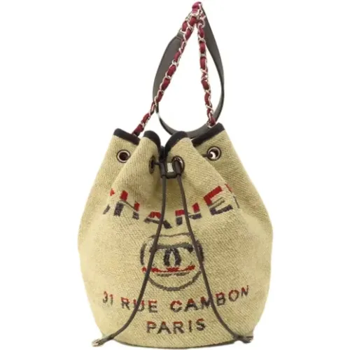 Pre-owned Canvas shoulder-bags , female, Sizes: ONE SIZE - Chanel Vintage - Modalova