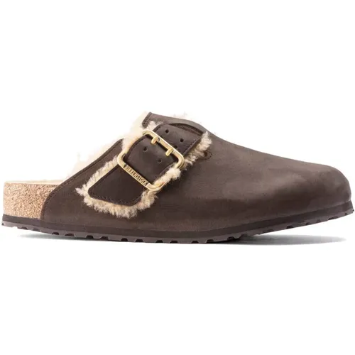 Boston Bold Shearling Slippers , male, Sizes: 8 UK, 10 UK, 9 UK - Birkenstock - Modalova