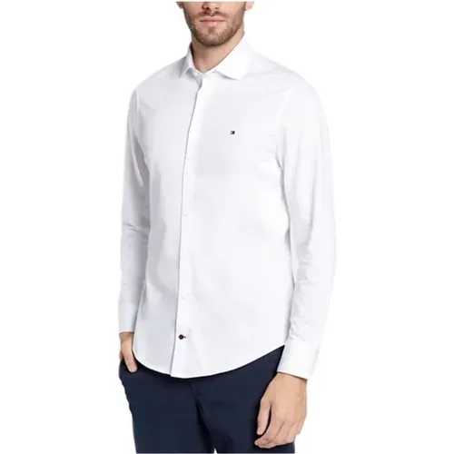 Casual Cotton Shirt , male, Sizes: XL, 2XL, L, S, 4XL, XS, 5XL, M, 3XL - Tommy Hilfiger - Modalova