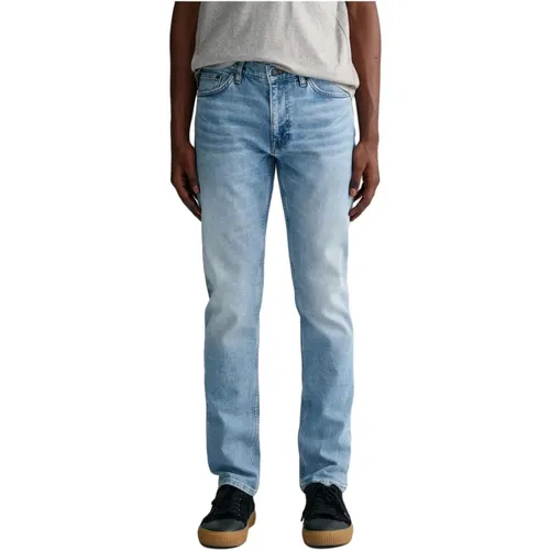 Slim Jeans , male, Sizes: W34, W32, W42, W36, W38, W33, W31, W40 - Gant - Modalova