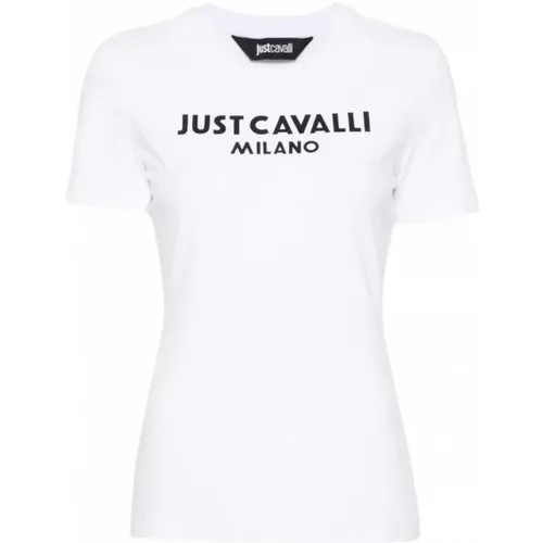 Stilvolle T-Shirts und Polos , Damen, Größe: 2XS - Just Cavalli - Modalova