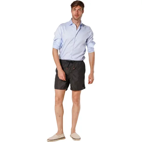 Monogramm Strand Badehose , Herren, Größe: XL - Mason's - Modalova