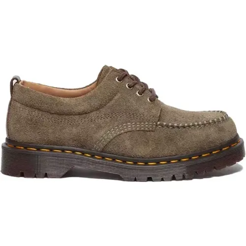 Wildleder Moc Toe Schuhe Olive , Herren, Größe: 41 EU - Dr. Martens - Modalova