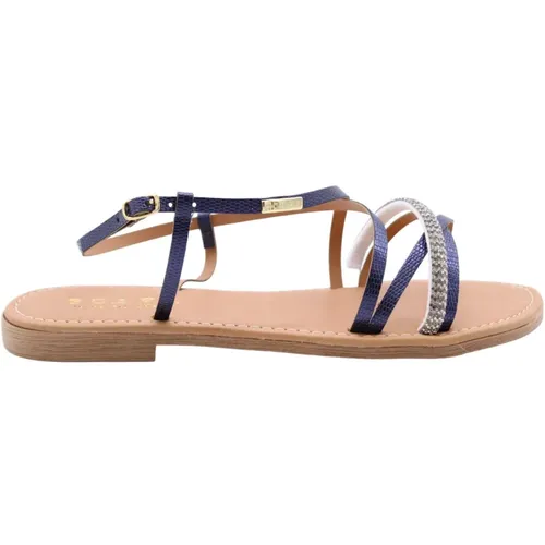 Flat Summer Sandals , female, Sizes: 3 UK, 7 UK - Scapa - Modalova