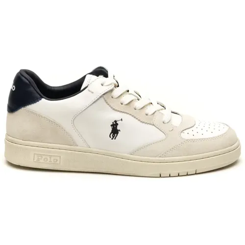 Blaue Sneakers , Herren, Größe: 43 EU - Ralph Lauren - Modalova