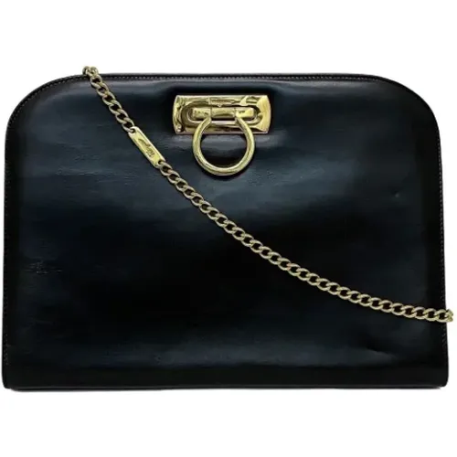 Pre-owned Leather shoulder-bags , female, Sizes: ONE SIZE - Salvatore Ferragamo Pre-owned - Modalova