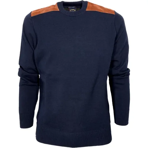 Men`s Crew Neck Wool Sweater 13311058 , male, Sizes: M - PAUL & SHARK - Modalova