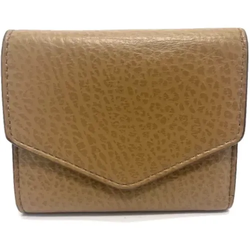 Pre-owned Leather wallets , female, Sizes: ONE SIZE - Maison Margiela Pre-owned - Modalova