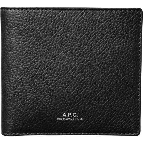 New London Leather Wallet , male, Sizes: ONE SIZE - A.p.c. - Modalova