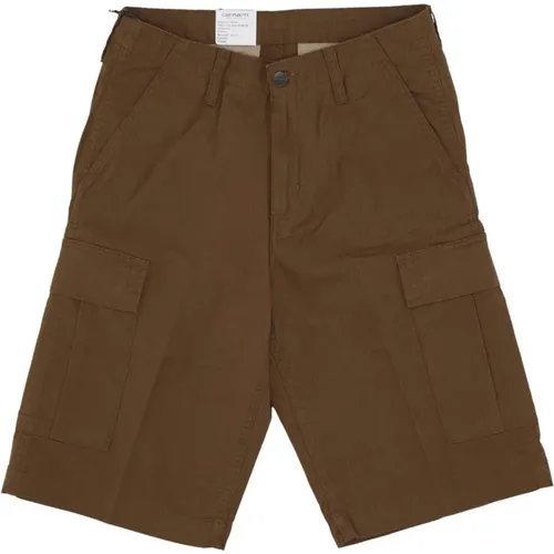 Cargo Shorts Regular Fit Rip-stop Cotton , male, Sizes: W32, W29, W34, W33, W28, W31, W30 - Carhartt WIP - Modalova