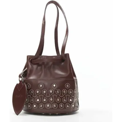 Pre-owned Leather handbags , female, Sizes: ONE SIZE - Alaïa Pre-owned - Modalova