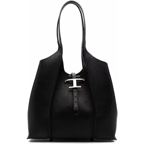 Timeless Leather Shopping Bag , female, Sizes: ONE SIZE - TOD'S - Modalova