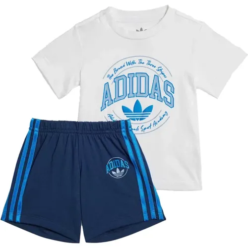Baby Set Blau Weiß Logo - adidas Originals - Modalova